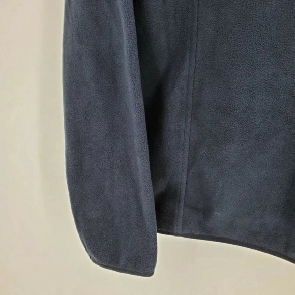Vintage 1946 Partial Zip Fleece Knit Sweater in Mood Indigo Size L NWT - Picture 5 of 8
